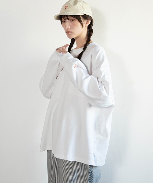 URCH RNA(アーチ アールエヌエー)の「M2587 襟柄編みのBITロンT(Tシャツ/カットソー・レディース・ブルーグレー/オフホワイト/ブラック・FREE)」の5枚目の写真