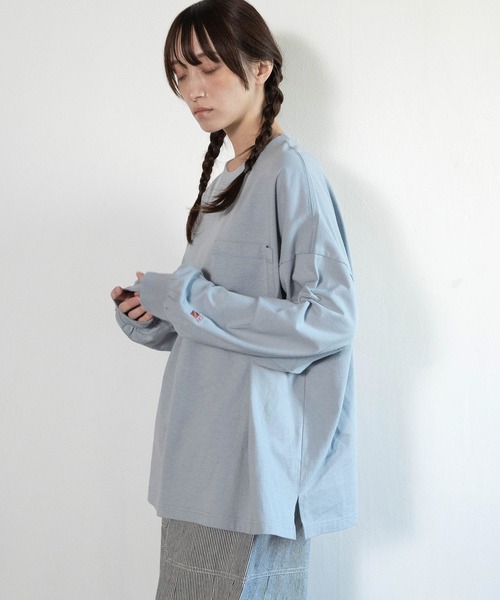 URCH RNA(アーチ アールエヌエー)の「M2587 襟柄編みのBITロンT(Tシャツ/カットソー・レディース・ブルーグレー/オフホワイト/ブラック・FREE)」の9枚目の写真