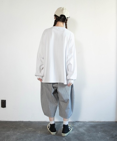 URCH RNA(アーチ アールエヌエー)の「M2587 襟柄編みのBITロンT(Tシャツ/カットソー・レディース・ブルーグレー/オフホワイト/ブラック・FREE)」の20枚目の写真