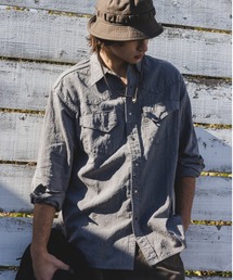 BEAMS PLUS(�r�[���X�v���X)��Western Shirt Light Canvas(�V���c/�u���E�X)
