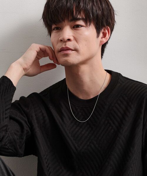 THE SHOP TK (ザ ショップ ティーケー )の「スネーク チェーン ステンレス ネックレス【ユニセックス】(ネックレス・メンズ・シルバー・00)」の6枚目の写真