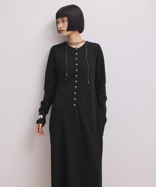 ADAM ET ROPE'（アダムエロペ）の「【WEB限定】マルチWAYヘンリーネックワンピース（ワンピース・レディース・ダークブラウン/ネイビー/ブラック・M/S）」の2枚目の写真