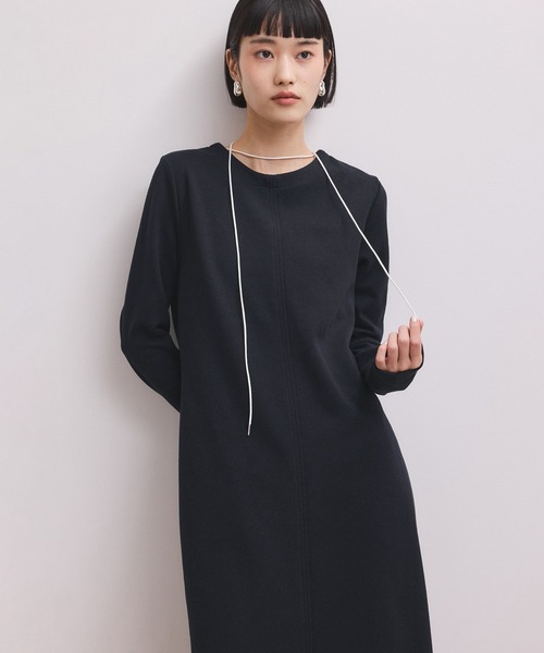 ADAM ET ROPE'（アダムエロペ）の「【WEB限定】マルチWAYヘンリーネックワンピース（ワンピース・レディース・ダークブラウン/ネイビー/ブラック・M/S）」の14枚目の写真