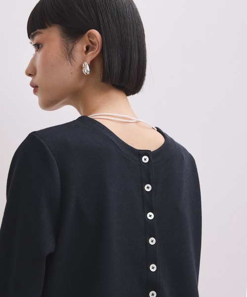 ADAM ET ROPE'（アダムエロペ）の「【WEB限定】マルチWAYヘンリーネックワンピース（ワンピース・レディース・ダークブラウン/ネイビー/ブラック・M/S）」の16枚目の写真