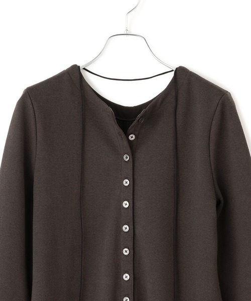 ADAM ET ROPE'（アダムエロペ）の「【WEB限定】マルチWAYヘンリーネックワンピース（ワンピース・レディース・ダークブラウン/ネイビー/ブラック・M/S）」の22枚目の写真