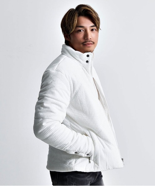 VIOLA（ヴィオラ）の「『VIOLA rumore/ヴィオラ ルモーレ』ストライプ起毛中綿ジャケット（その他アウター・メンズ・ブラック/オフホワイト・L/XL/M）」の4枚目の写真