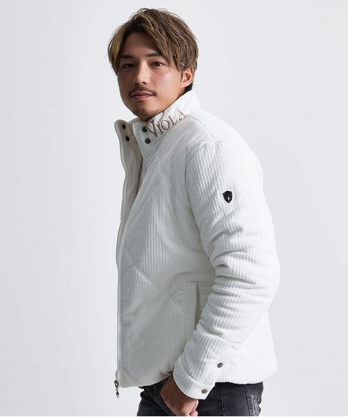 VIOLA（ヴィオラ）の「『VIOLA rumore/ヴィオラ ルモーレ』ストライプ起毛中綿ジャケット（その他アウター・メンズ・ブラック/オフホワイト・L/XL/M）」の5枚目の写真