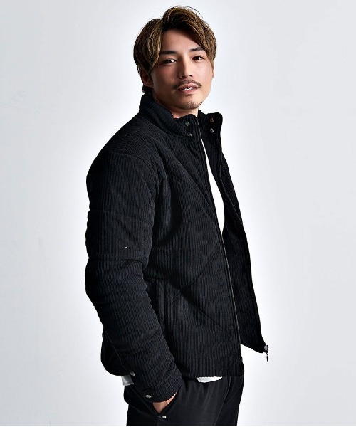 VIOLA（ヴィオラ）の「『VIOLA rumore/ヴィオラ ルモーレ』ストライプ起毛中綿ジャケット（その他アウター・メンズ・ブラック/オフホワイト・L/XL/M）」の8枚目の写真