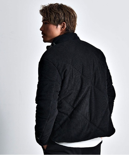 VIOLA（ヴィオラ）の「『VIOLA rumore/ヴィオラ ルモーレ』ストライプ起毛中綿ジャケット（その他アウター・メンズ・ブラック/オフホワイト・L/XL/M）」の9枚目の写真