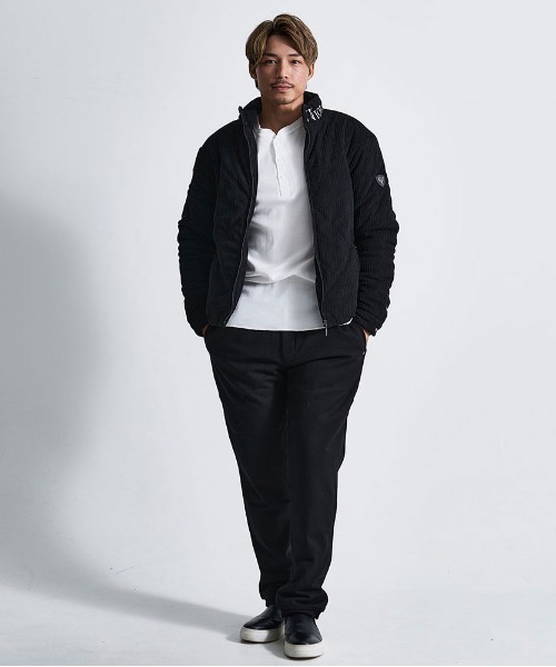 VIOLA（ヴィオラ）の「『VIOLA rumore/ヴィオラ ルモーレ』ストライプ起毛中綿ジャケット（その他アウター・メンズ・ブラック/オフホワイト・L/XL/M）」の10枚目の写真