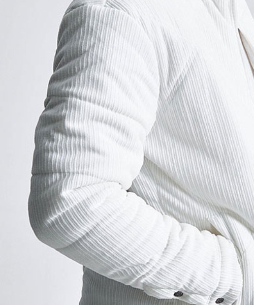 VIOLA（ヴィオラ）の「『VIOLA rumore/ヴィオラ ルモーレ』ストライプ起毛中綿ジャケット（その他アウター・メンズ・ブラック/オフホワイト・L/XL/M）」の12枚目の写真