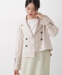 PROPORTION BODY DRESSING | ＜防シワ/花粉リリース＞ショートトレンチ / 1216155101(トレンチコート)