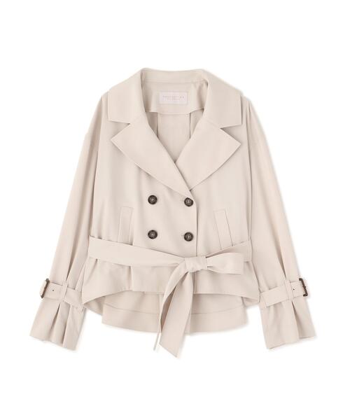 PROPORTION BODY DRESSING（プロポーションボディドレッシング）の「＜防シワ/花粉リリース＞ショートトレンチ / 1216155101（トレンチコート・レディース・ベージュ/ホワイト系その他/グレー・SMALL/MEDIUM）」の10枚目の写真