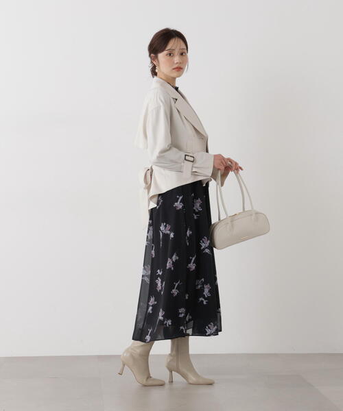 PROPORTION BODY DRESSING（プロポーションボディドレッシング）の「＜防シワ/花粉リリース＞ショートトレンチ / 1216155101（トレンチコート・レディース・ベージュ/ホワイト系その他/グレー・SMALL/MEDIUM）」の19枚目の写真