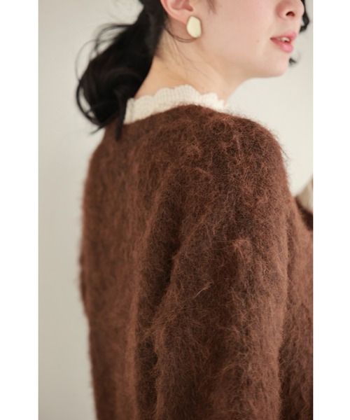 cawaii(カワイイ)の「もっちりふわふわモヘア風ニットプルオーバートップス(ニット/セーター・レディース・ブラウン・FREE)」の20枚目の写真