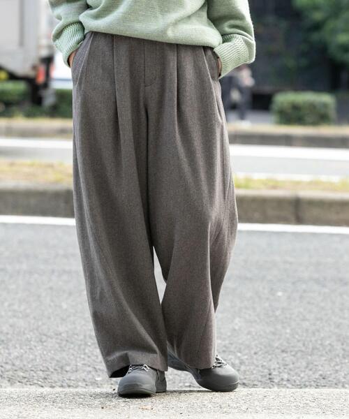 EKAL(エカル)の「ウールツィードパンツ(その他パンツ・レディース・グレー系その他/ブラック・ONE)」の3枚目の写真