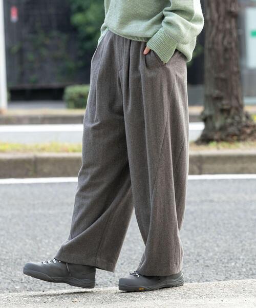 EKAL(エカル)の「ウールツィードパンツ(その他パンツ・レディース・グレー系その他/ブラック・ONE)」の4枚目の写真