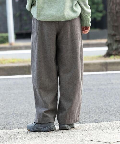 EKAL(エカル)の「ウールツィードパンツ(その他パンツ・レディース・グレー系その他/ブラック・ONE)」の6枚目の写真