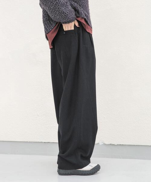 EKAL(エカル)の「ウールツィードパンツ(その他パンツ・レディース・グレー系その他/ブラック・ONE)」の19枚目の写真