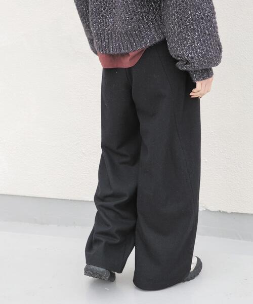 EKAL(エカル)の「ウールツィードパンツ(その他パンツ・レディース・グレー系その他/ブラック・ONE)」の20枚目の写真