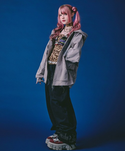 GALFY（ガルフィー）の「GALFY-ファイヤーピカピカZIPパーカー（パーカー・メンズ・サックスブルー/ブラック/グレー・XL/L）」の15枚目の写真