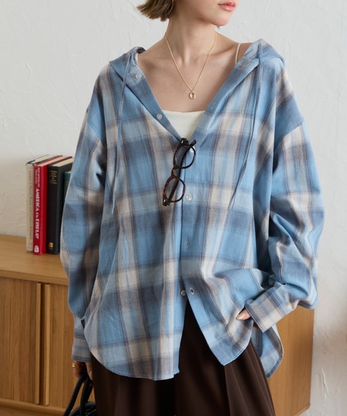 [anyway.] UV check airy full shirt — легкая рубашка с UV-защитой.