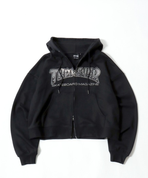 セール】THRASHER（スラッシャー）ダブルジップ スウェットパーカー