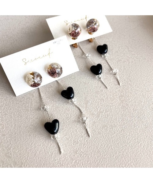 tone(トーン)の「【S.coeuf】【S.coeuf】金属アレルギー対応ピアス きゅん♡な1粒スフェール by2025(MA)(ピアス(両耳用)・レディース・ホワイト/パープル/ピンク・FREE)」の10枚目の写真