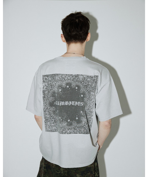 AAMBITION(アアンビション)の「ヴィンテージペイズリーTシャツ(アッシュグレー)(Tシャツ/カットソー・メンズ・その他・M/L)」の1枚目の写真