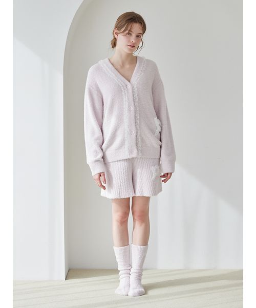 フリルロゴカーディガン（ルームウェア/パジャマ）｜gelato pique
