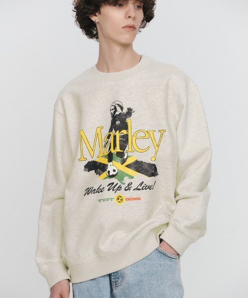 Bravado(ブラヴァド)の「Bob Marley Wake Up & Live Sweatshirt Oat (BRENT2335)(スウェット・メンズ・その他・L/M/XL)」の1枚目の写真