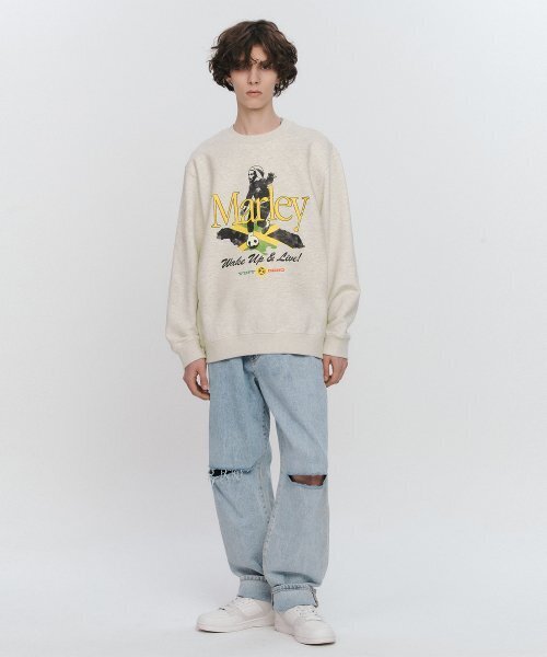 Bravado(ブラヴァド)の「Bob Marley Wake Up & Live Sweatshirt Oat (BRENT2335)(スウェット・メンズ・その他・L/M/XL)」の2枚目の写真