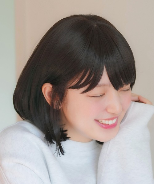 LINEASTORIA（リネアストリア）の「【フルウィッグ・ボブ】リラックスウィッグ ボブ（ウィッグ・レディース・ブラック/ブラウン系その他/ブラウン/レッド系その他/ダークブラウン・FREE）」の6枚目の写真