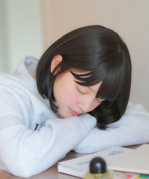 LINEASTORIA（リネアストリア）の「【フルウィッグ・ボブ】リラックスウィッグ ボブ（ウィッグ・レディース・ブラック/ブラウン系その他/ブラウン/レッド系その他/ダークブラウン・FREE）」の7枚目の写真