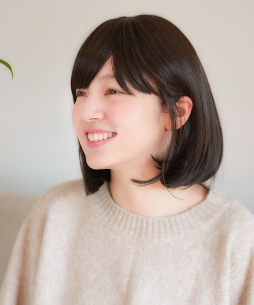 LINEASTORIA（リネアストリア）の「【フルウィッグ・ボブ】リラックスウィッグ ボブ（ウィッグ・レディース・ブラック/ブラウン系その他/ブラウン/レッド系その他/ダークブラウン・FREE）」の9枚目の写真