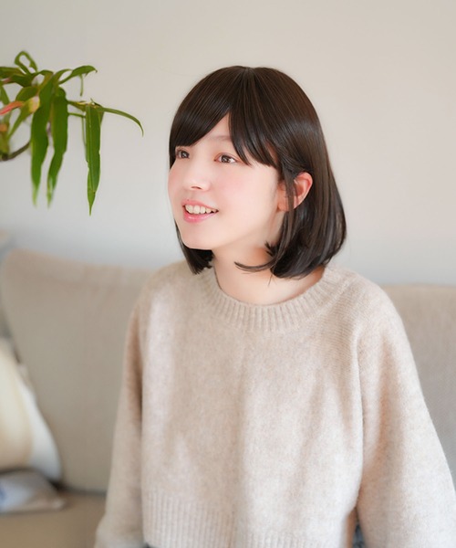 LINEASTORIA（リネアストリア）の「【フルウィッグ・ボブ】リラックスウィッグ ボブ（ウィッグ・レディース・ブラック/ブラウン系その他/ブラウン/レッド系その他/ダークブラウン・FREE）」の10枚目の写真