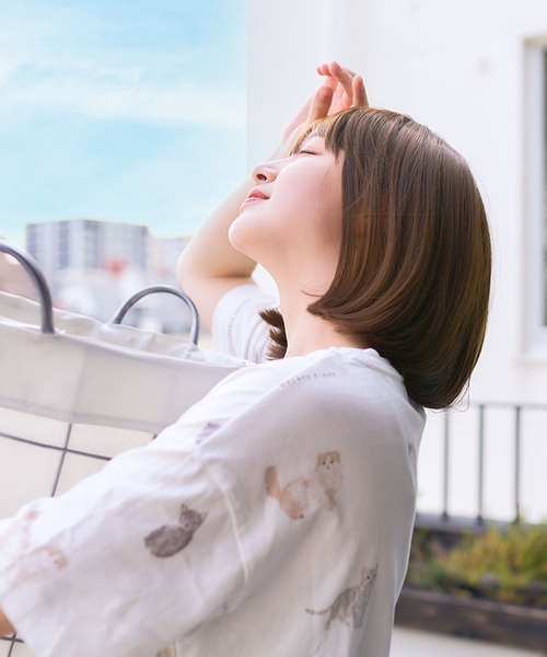 LINEASTORIA（リネアストリア）の「【フルウィッグ・ボブ】リラックスウィッグ ボブ（ウィッグ・レディース・ブラック/ブラウン系その他/ブラウン/レッド系その他/ダークブラウン・FREE）」の17枚目の写真