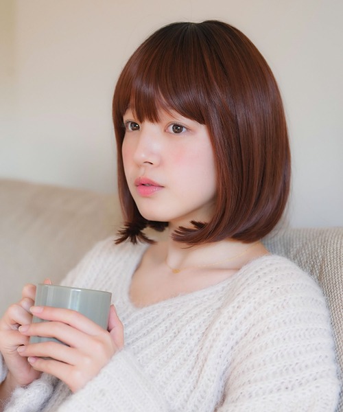 LINEASTORIA（リネアストリア）の「【フルウィッグ・ボブ】リラックスウィッグ ボブ（ウィッグ・レディース・ブラック/ブラウン系その他/ブラウン/レッド系その他/ダークブラウン・FREE）」の19枚目の写真