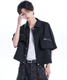 ADRER（アドラー）の「Smooth Tech Super Gimmick Shirt Jacket / スムーステック スーパ ーギミック シャツジャケット（シャツ/ブラウス）」