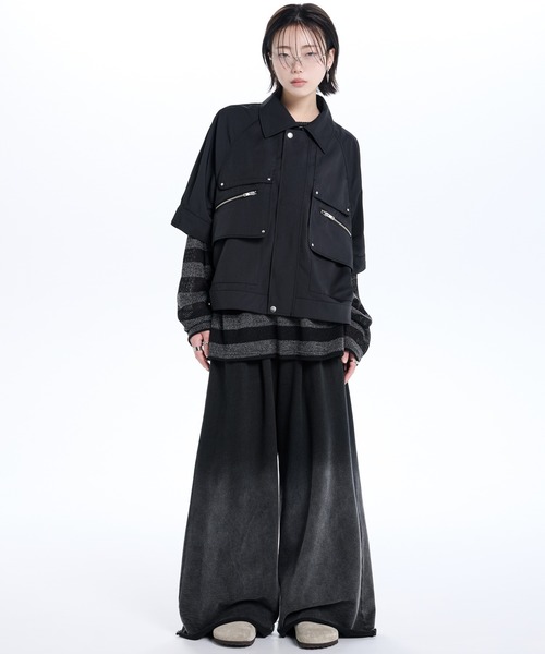 ADRER（アドラー）の「Smooth Tech Super Gimmick Shirt Jacket / スムーステック スーパ ーギミック シャツジャケット（シャツ/ブラウス・メンズ・ブラック/ネイビー/ワイン・L/M/S/XS）」の10枚目の写真