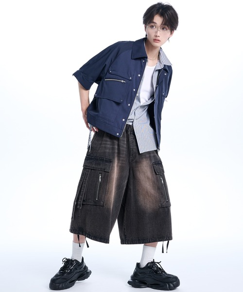 ADRER（アドラー）の「Smooth Tech Super Gimmick Shirt Jacket / スムーステック スーパ ーギミック シャツジャケット（シャツ/ブラウス・メンズ・ブラック/ネイビー/ワイン・L/M/S/XS）」の16枚目の写真