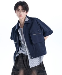 ADRER（アドラー）の「Smooth Tech Super Gimmick Shirt Jacket / スムーステック スーパ ーギミック シャツジャケット（シャツ/ブラウス）」