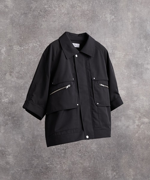 ADRER（アドラー）の「Smooth Tech Super Gimmick Shirt Jacket / スムーステック スーパ ーギミック シャツジャケット（シャツ/ブラウス・メンズ・ブラック/ネイビー/ワイン・L/M/S/XS）」の19枚目の写真