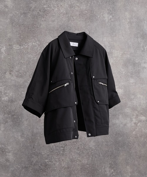 ADRER（アドラー）の「Smooth Tech Super Gimmick Shirt Jacket / スムーステック スーパ ーギミック シャツジャケット（シャツ/ブラウス・メンズ・ブラック/ネイビー/ワイン・L/M/S/XS）」の20枚目の写真