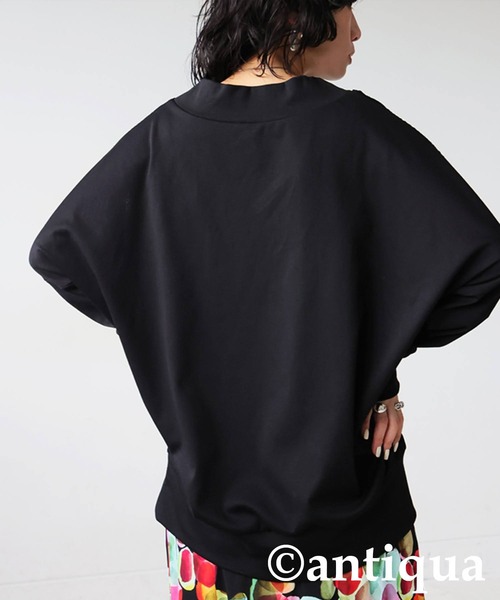 antiqua（アンティカ）の「立体柄 カットソー（Tシャツ/カットソー・レディース・ネイビー/ホワイト/ブラック・ONESIZE）」の12枚目の写真
