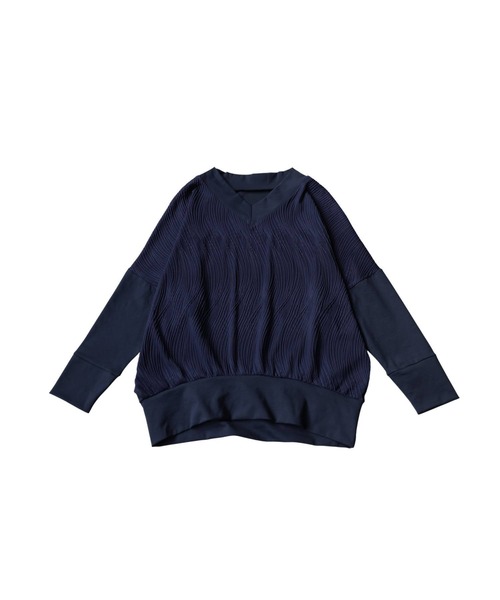 antiqua（アンティカ）の「立体柄 カットソー（Tシャツ/カットソー・レディース・ネイビー/ホワイト/ブラック・ONESIZE）」の21枚目の写真