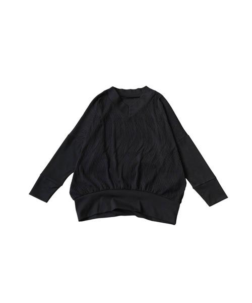 antiqua（アンティカ）の「立体柄 カットソー（Tシャツ/カットソー・レディース・ネイビー/ホワイト/ブラック・ONESIZE）」の20枚目の写真