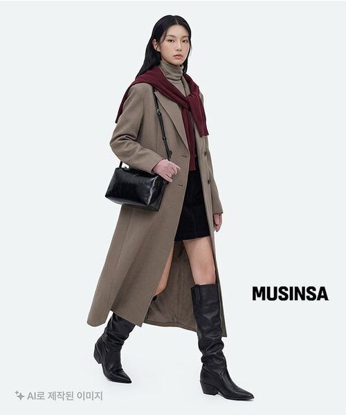 MUSINSA STANDARD WOMAN（ムシンサスタンダードウーマン）の「ウィメンズエッセンシャルVネックニット[バーガンディ]（ニット/セーター・レディース・その他・X-SMALL/SMALL/MEDIUM/LARGE）」の6枚目の写真