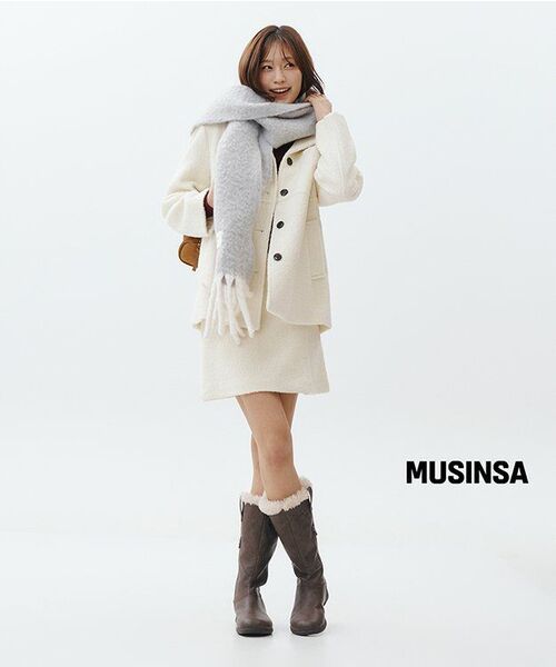 MUSINSA STANDARD WOMAN（ムシンサスタンダードウーマン）の「ウィメンズエッセンシャルVネックニット[バーガンディ]（ニット/セーター・レディース・その他・X-SMALL/SMALL/MEDIUM/LARGE）」の8枚目の写真