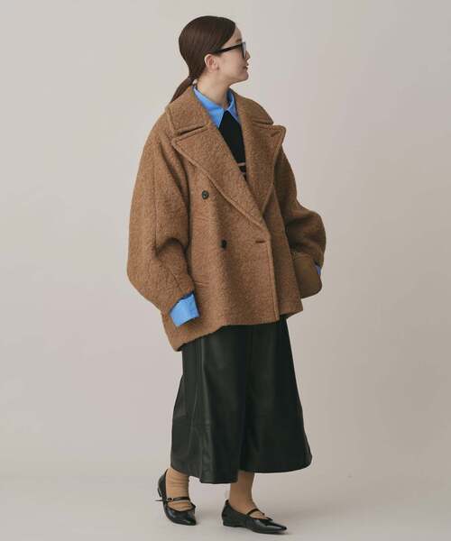 IENA(イエナ)の「《追加》ループインレイショートコート(その他アウター・レディース・ブラック・36)」の2枚目の写真